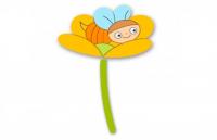 Декорация "Пчёлка в цветке" 59х117 см