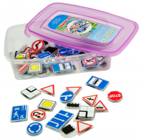 Комплект тематических магнитных дорожных знаков