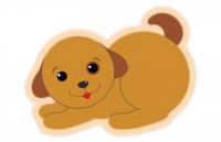 Декорация "Песик" 58х38 см