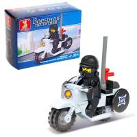 Конструктор "Полиция" мотоцикл, 24 детали