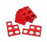 Нумирошка. Набор из 10 пластиковых форм - «Пятерки» по методике Нумикон