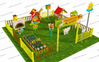 Игровая развивающая площадка "Фермерский дворик". Комплект: Оптима 2