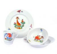 Набор детской посуды 7 предметов, в ассортименте