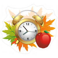 Наклейка "Осенние часики"
