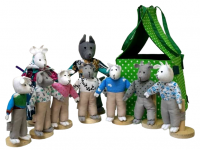 Театр "Волк и 7 козлят" (9 персонажей)