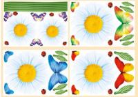 Декоративные наклейки "Крупные ромашки" (4 шт.)