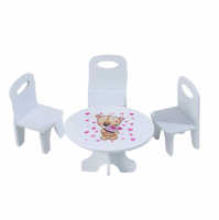 Серия "Мишутки" Набор стол+стулья Сладкоежка
