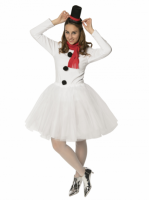 Карнавальный костюм для взрослых "Снеговик с юбочкой"