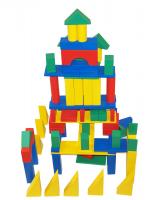 Напольный конструктор "Строитель", 78 деталей