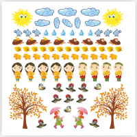 Набор наклеек "Осень"