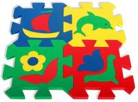 Красочные коврики с силуэтами (4 шт)