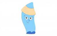 Декорация "Синий Карандашик" 38х88 см