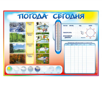 Стенд-уголок маркерный "Погода сегодня"