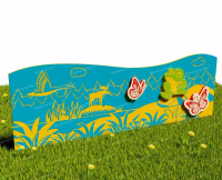 Забор из Экопластика "Красота природы" (Модель2)