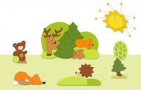 Комплект декораций "В лесу"