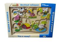 Развивающая игра "Веселый лабиринт. Что к чему"