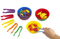 Чашки и пинцеты. Набор для сортировки