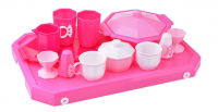 Набор детской посуды с подносом (29 элементов)