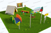 Туристическая площадка   "Привал на полянке". Комплект:  Лайт 1