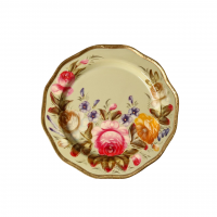 Поднос "Цветы №2" с жостовской росписью (диаметр 17 см)