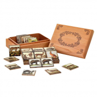 Развивающая игра мемори "Зоопарк" в деревянной коробке