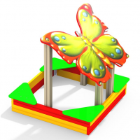 Песочница для детской площадки "Бабочка"