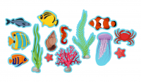 Набор декоративных элементов МОРСКИЕ ОБИТАТЕЛИ