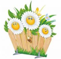 Декорация "Заборчик с цветами"