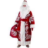 Костюм Деда Мороза (натуральный бархат с вышивкой)