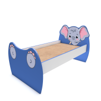 Кровать детская одноярусная "Слоненок" (1432х740х716 мм)
