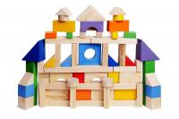 Конструктор геометрический «Построй свой город», 85 деталей