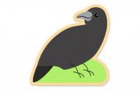 Декорация "Ворон" 39х39 см