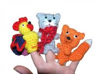 Вязаный пальчиковый театр "Кот, петух и лиса"