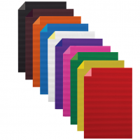 Бумага цветная гофрированная двусторонняя офсет (20 цветов)