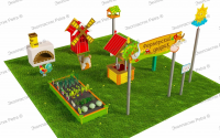 Игровая развивающая площадка "Фермерский дворик". Комплект: Лайт 1